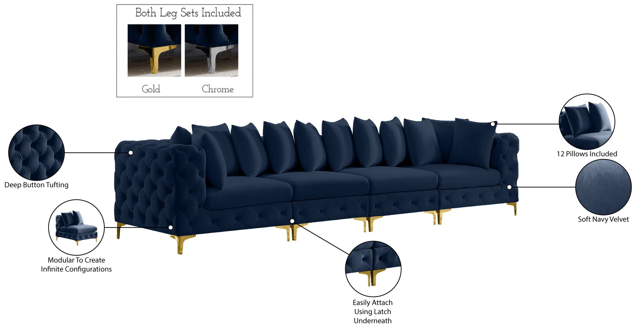 Tremblay - Modular Sofa - 4 Seats
