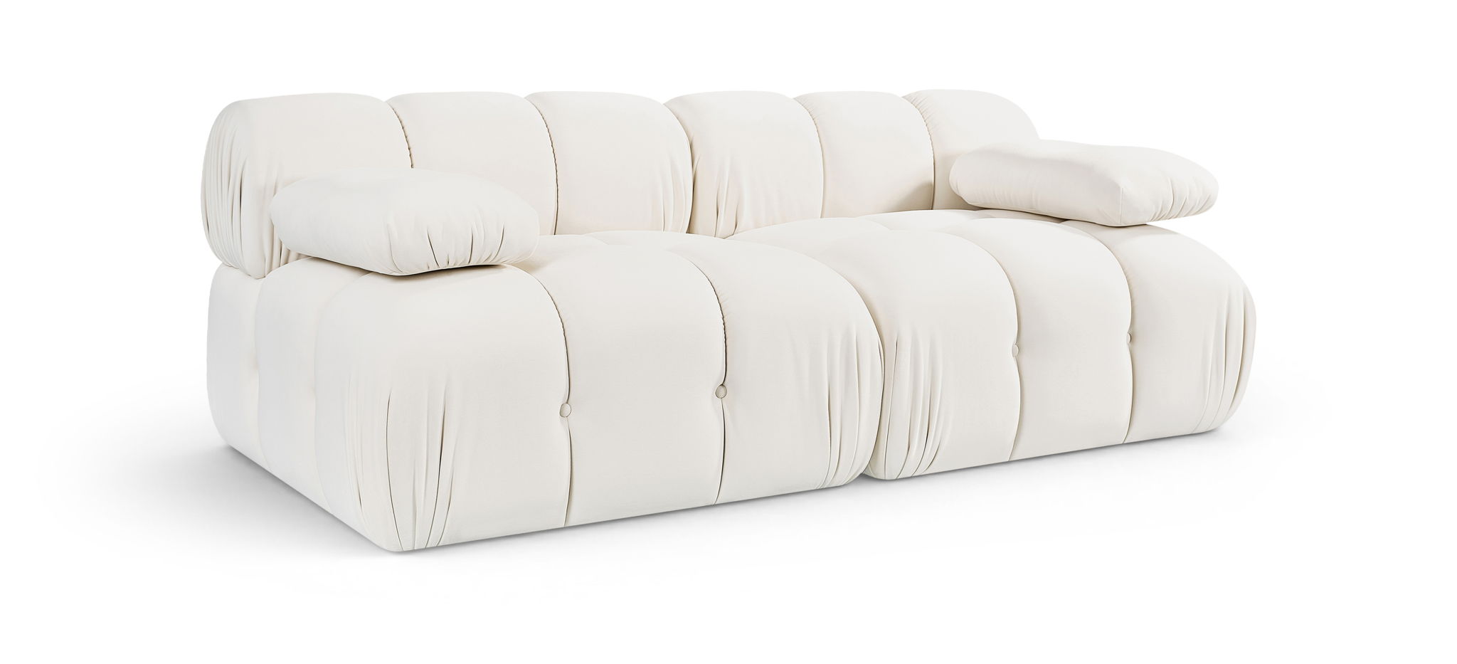 Orin - Velvet Performance Fabric Upholstered 2 Piece Modular Sofa