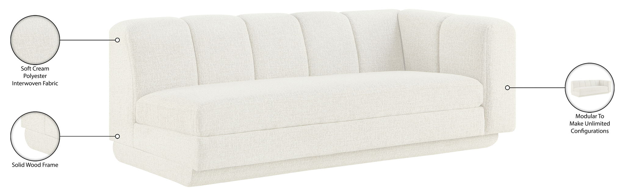 Modari - Fabric Upholstered Sofa