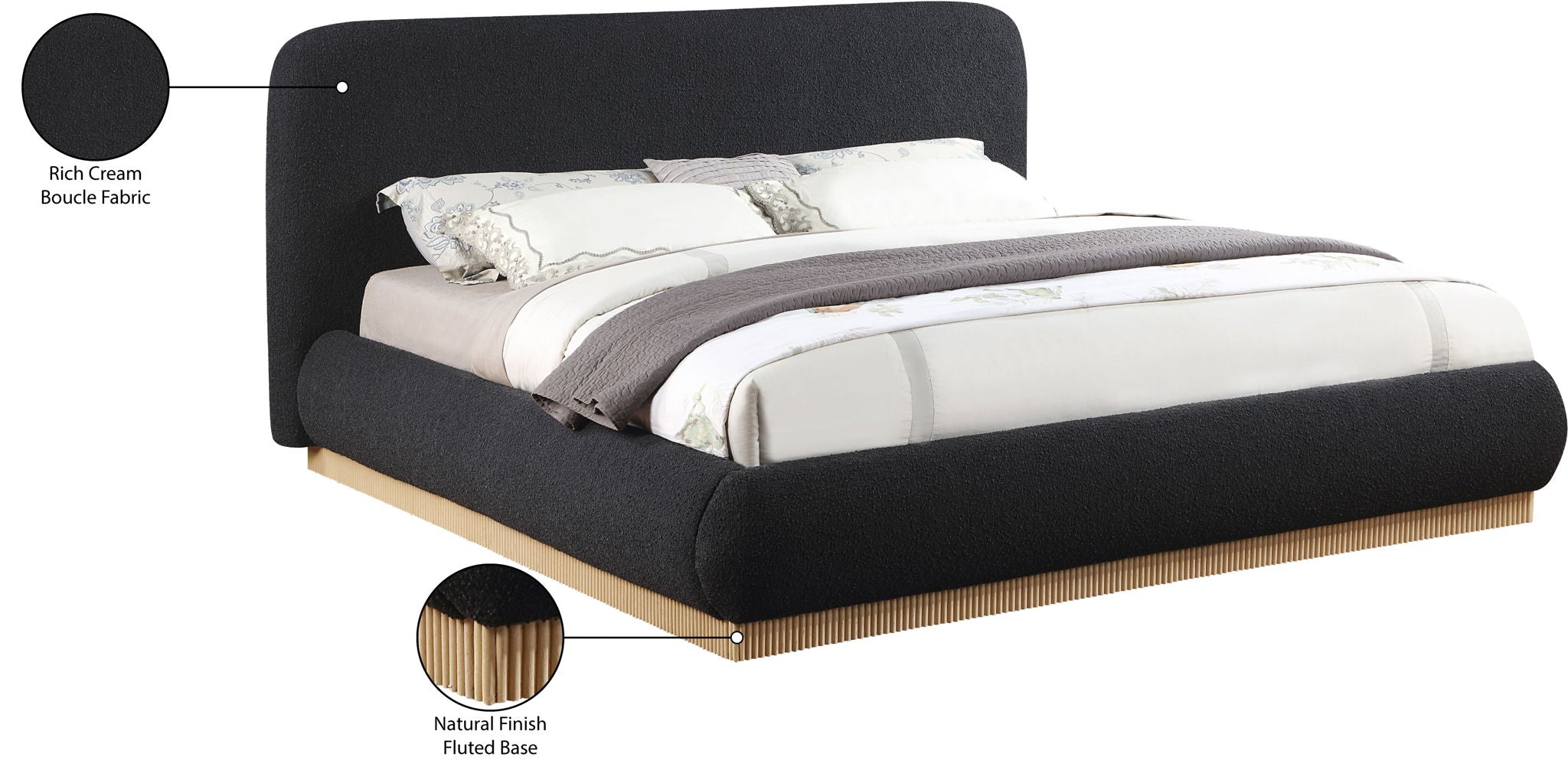 Rigby - Bed With Natural Base