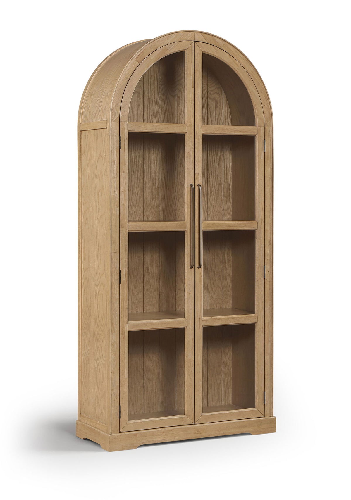 Corva - Solid Wood, Oak Veneer And Stainless Steel Storage Cabinet