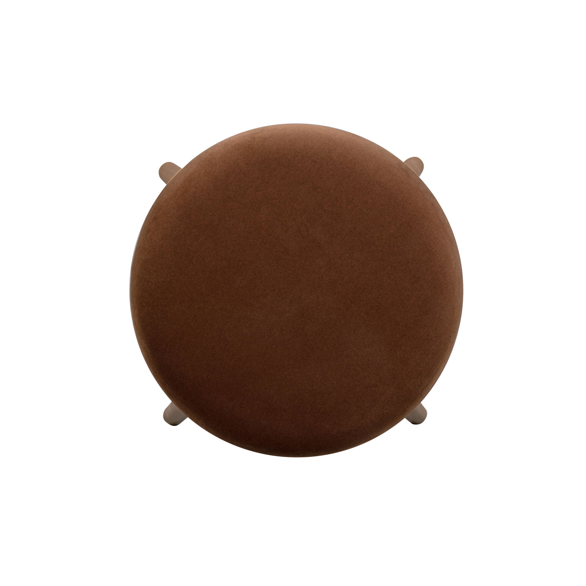 Oodle - Performance Vegan Mohair Light Walnut Stool