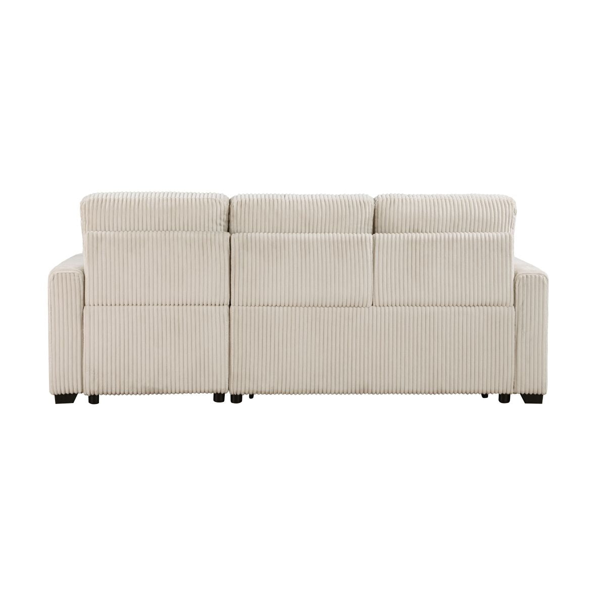 Rhett - 3 Piece Reversible Sectional With Pull-Out Bed And Hidden Storage