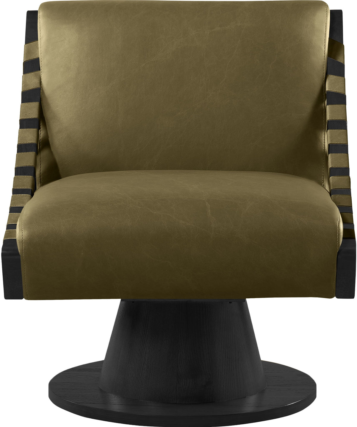 Millwin - Swivel Accent Chair With Black Base