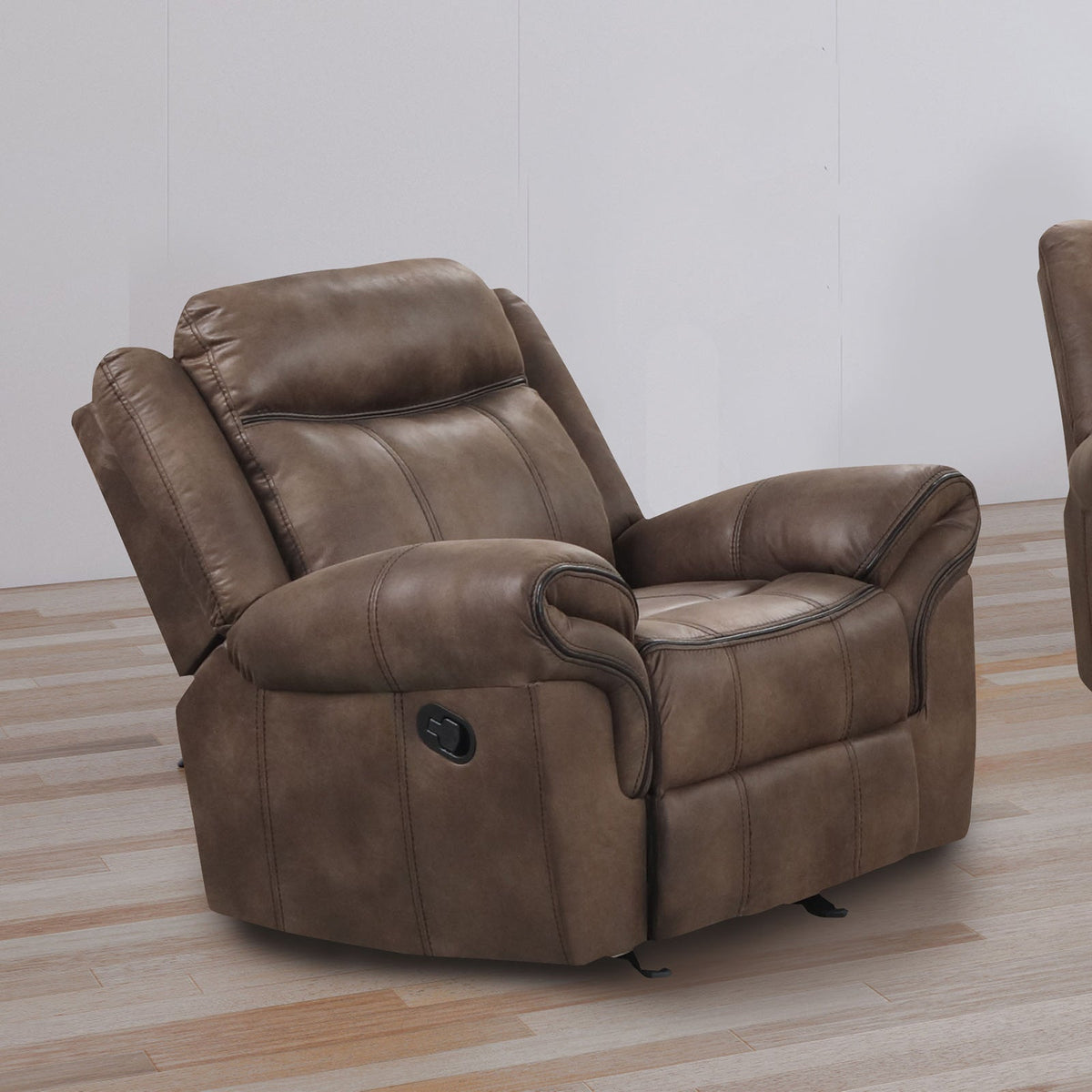 Agata Brown Transitional Reclining Living Room Set