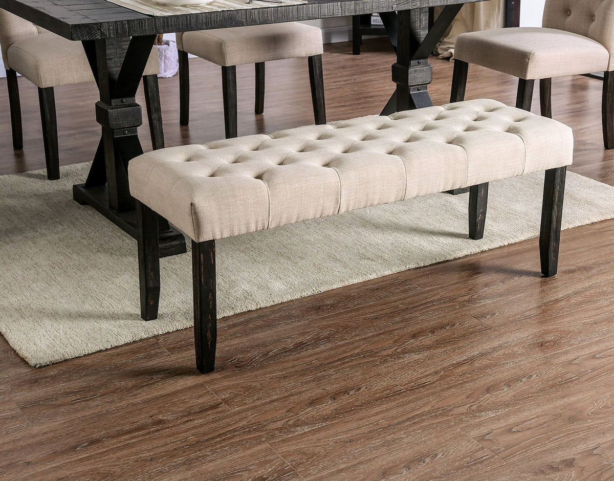 Alfred Antique Black Rustic Dining Room Set