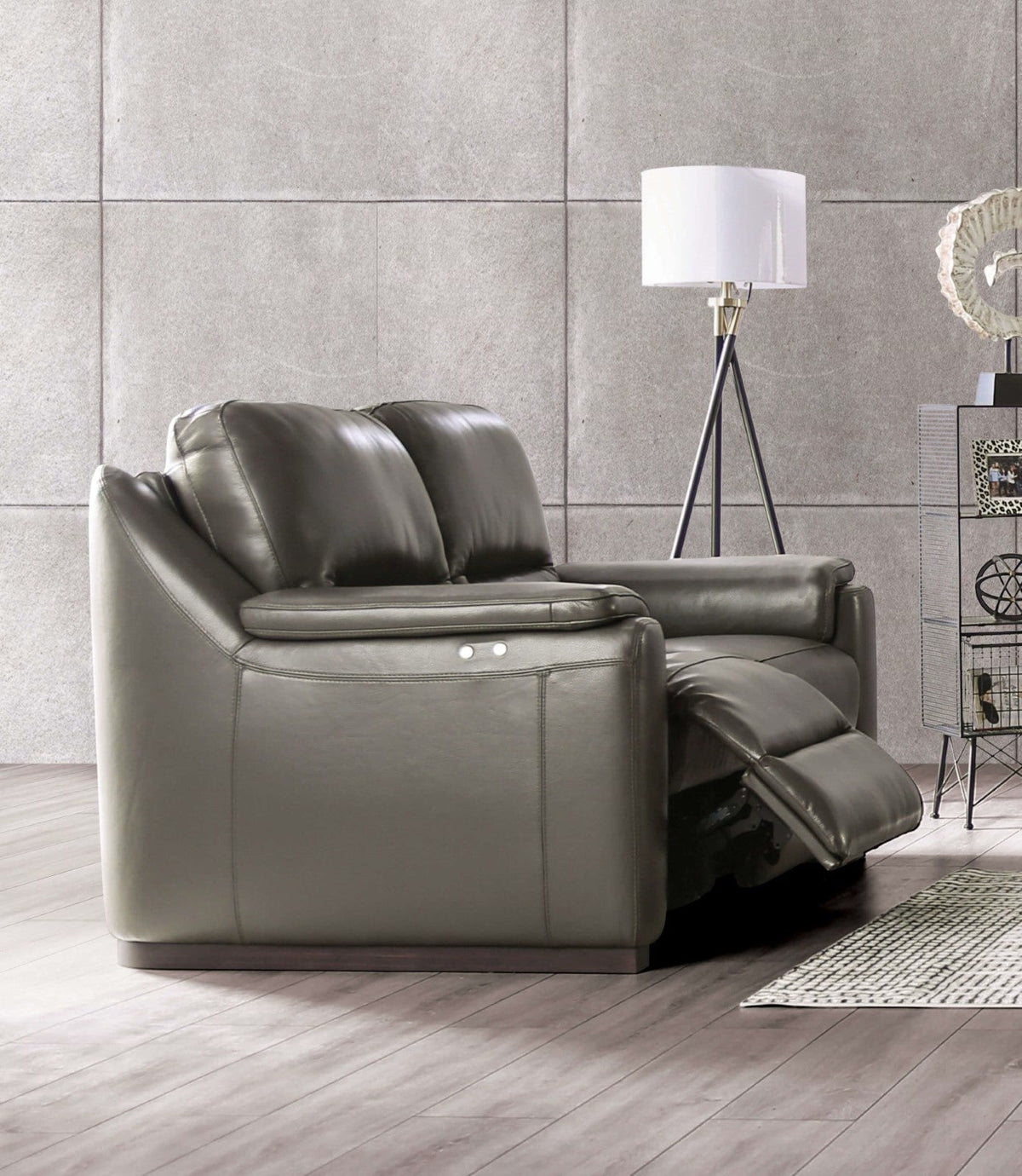 Altamura Gray Power Loveseat