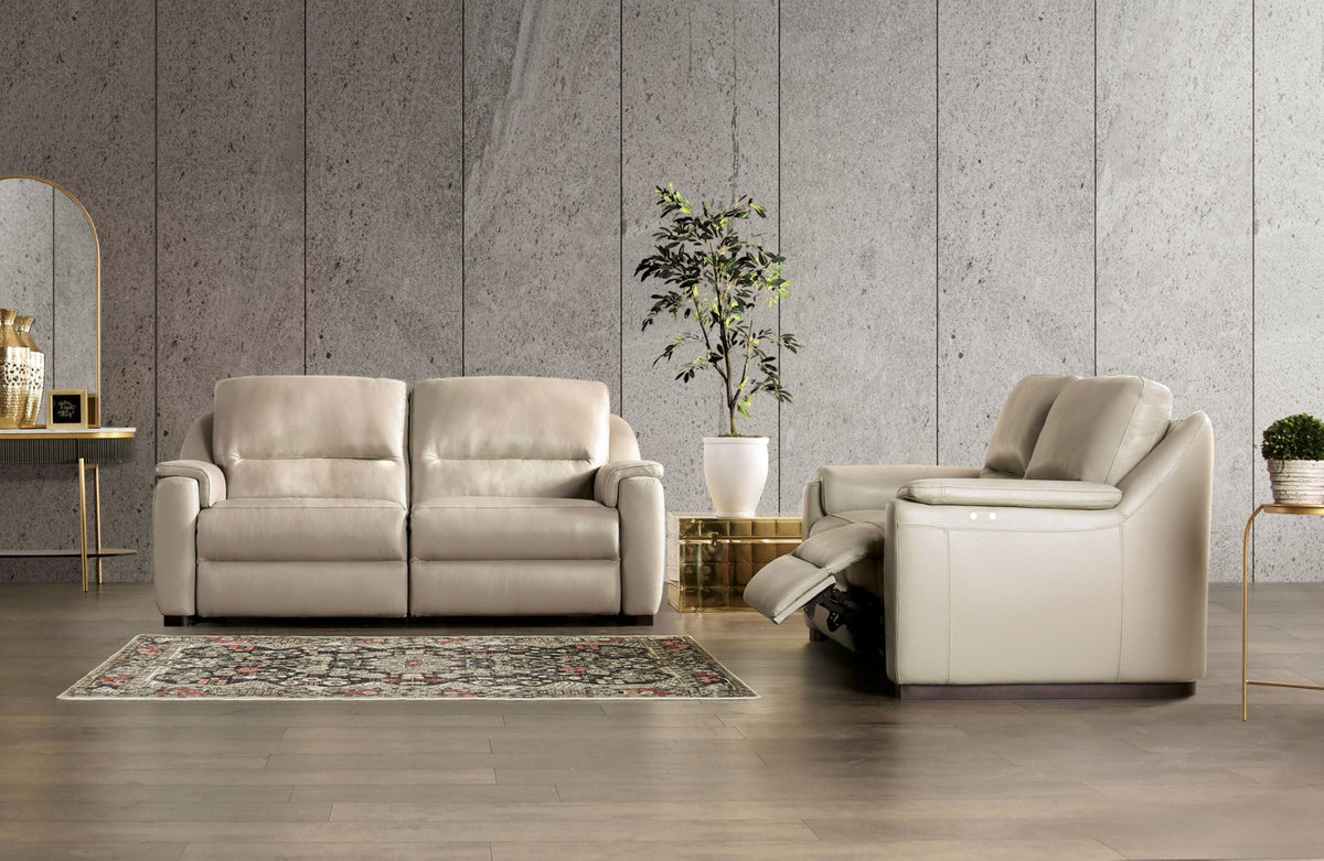 Altamura Taupe Power Loveseat
