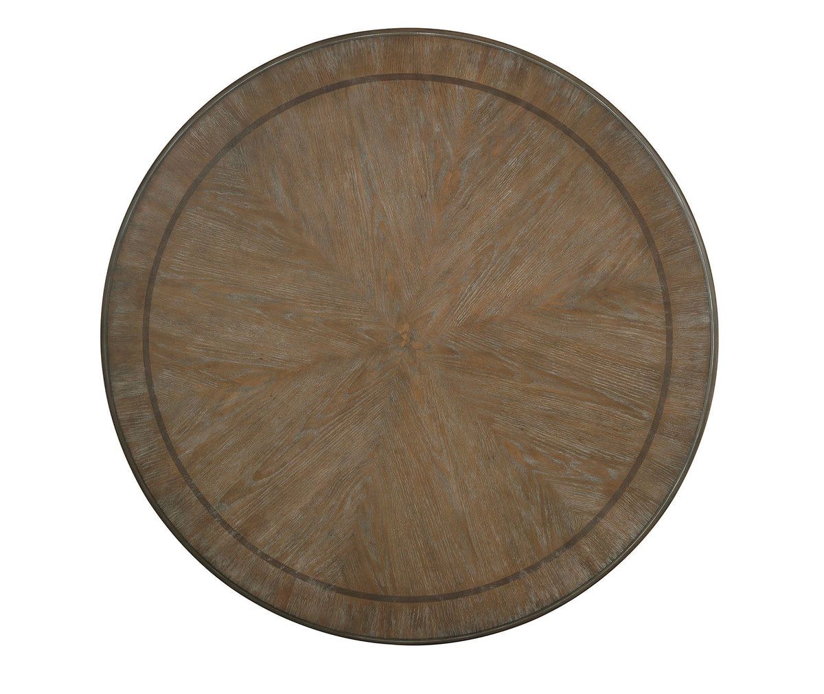 Arcadia Antique White/Ivory Round Dining Table