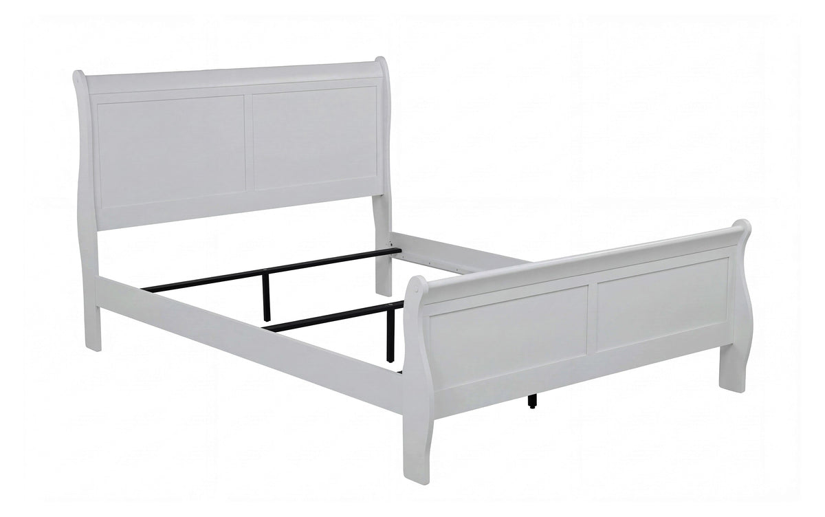 Louis Philip Greige King Bed