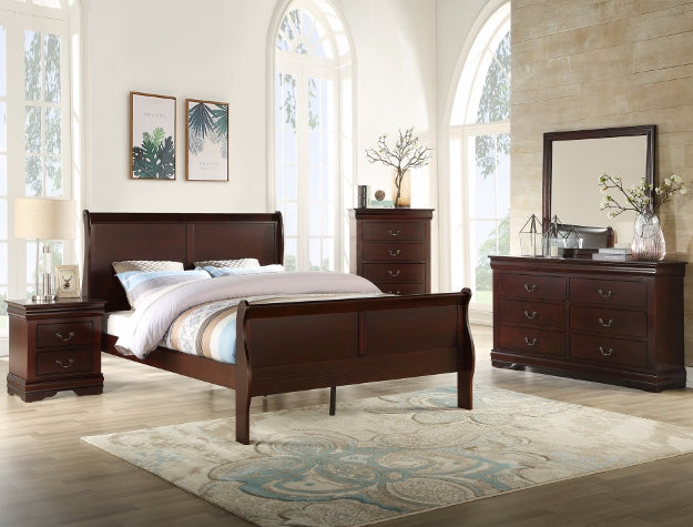 Louis Philip Bedroom SetCherry