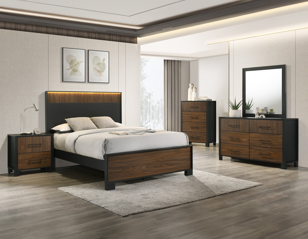 Nemy Brown Queen Bed