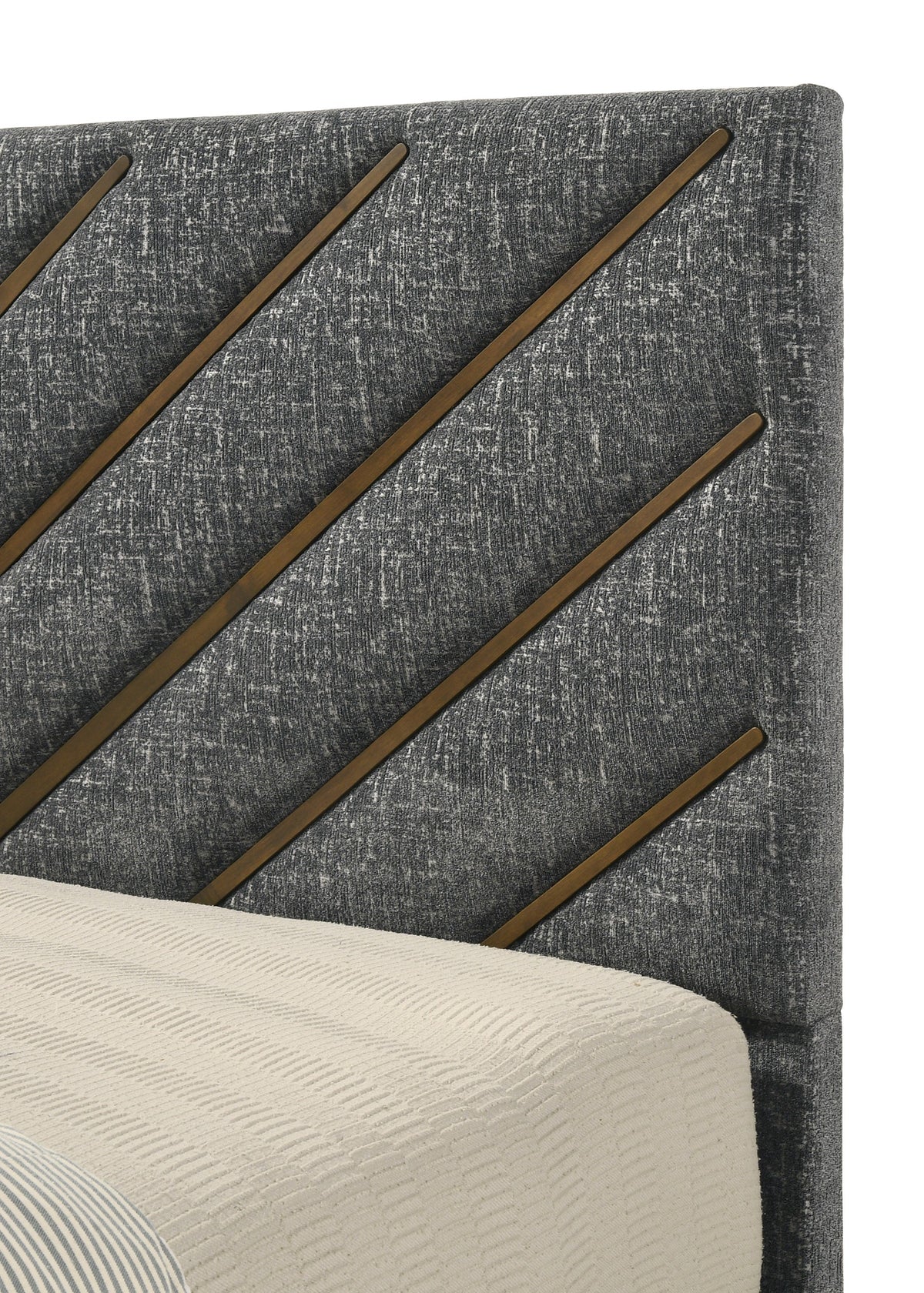 Zane Brown/Gray Upholstered Bedroom Set