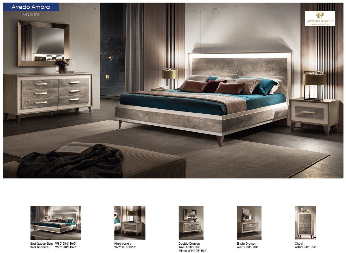 Arredo Ambra King Bed