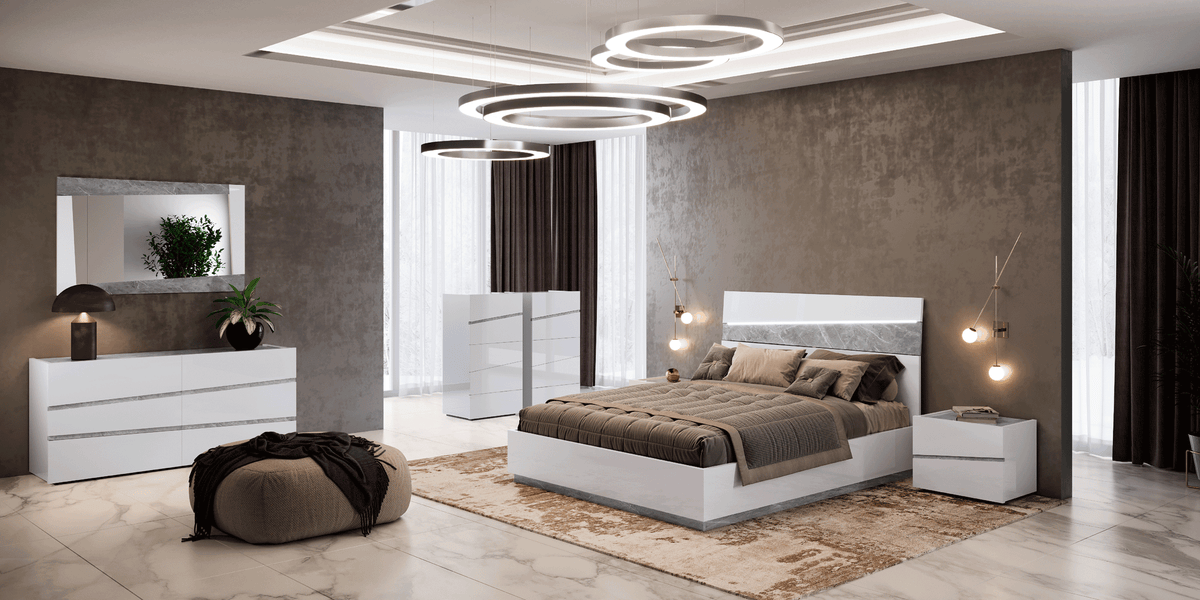 Alba White Double Dresser