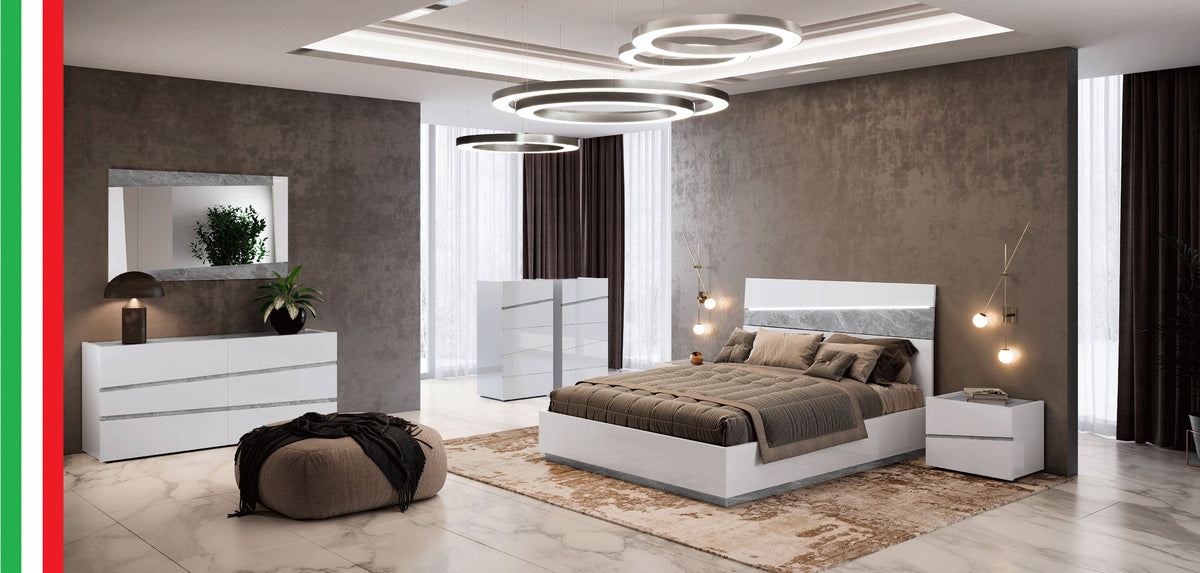 Alba White Double Dresser
