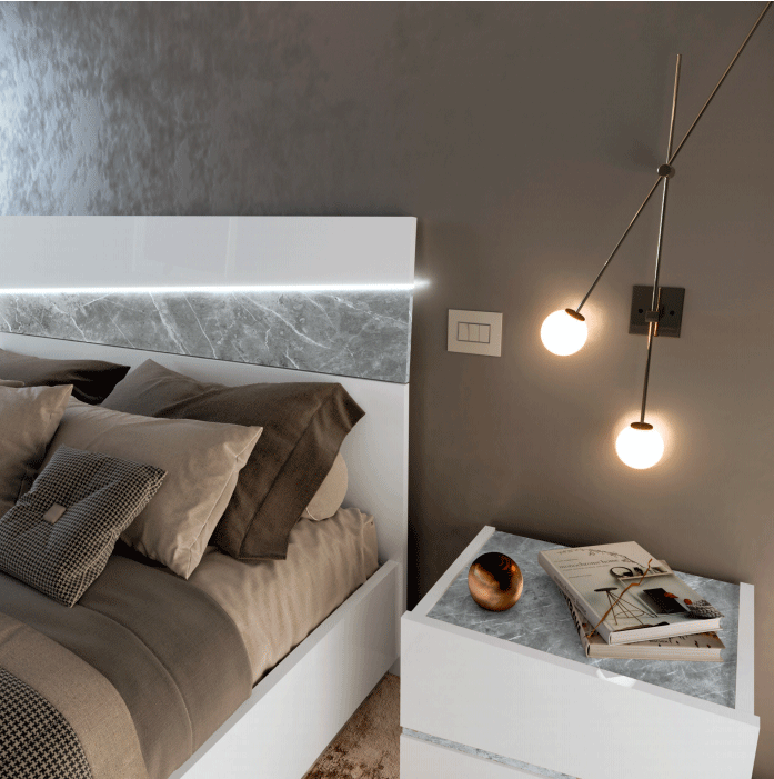 Alba White Double Dresser