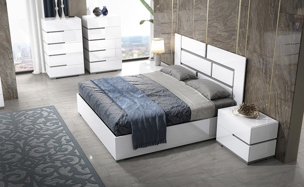 Athena White Right Nightstand