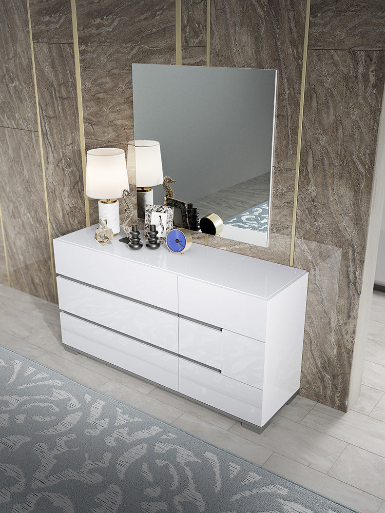 Athena White Double Dresser
