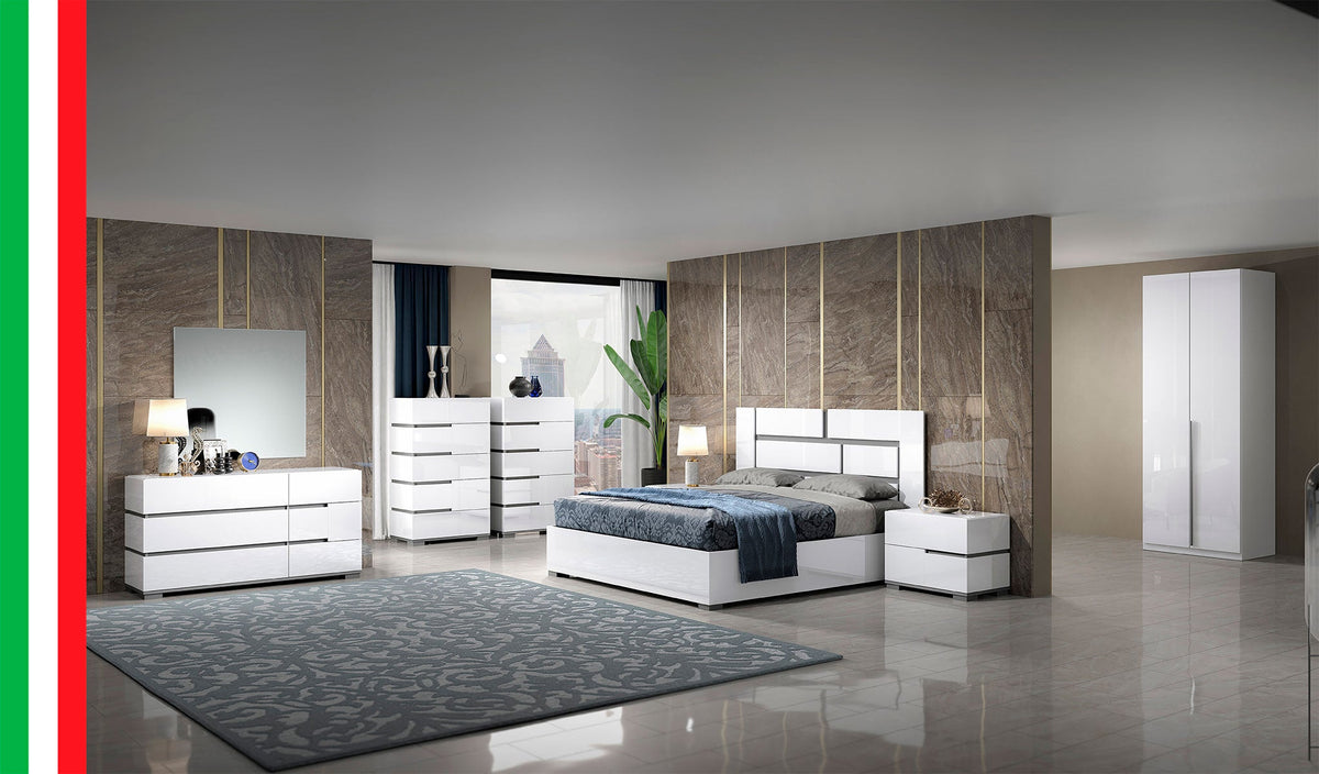 Athena White Right Nightstand