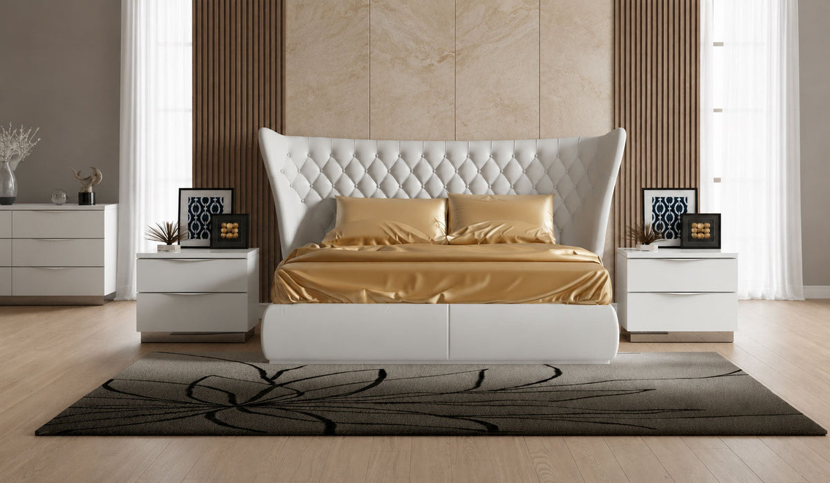 Carmen White Mirror for Single Dresser