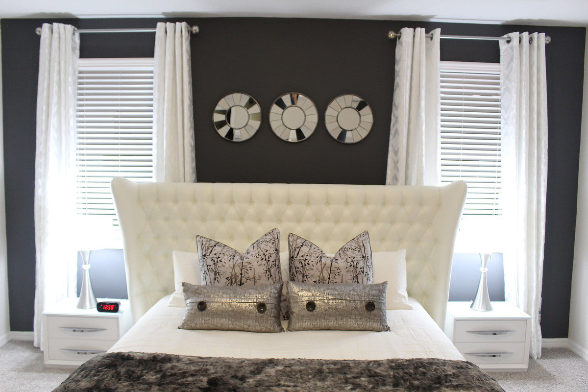 Carmen White Mirror for Single Dresser