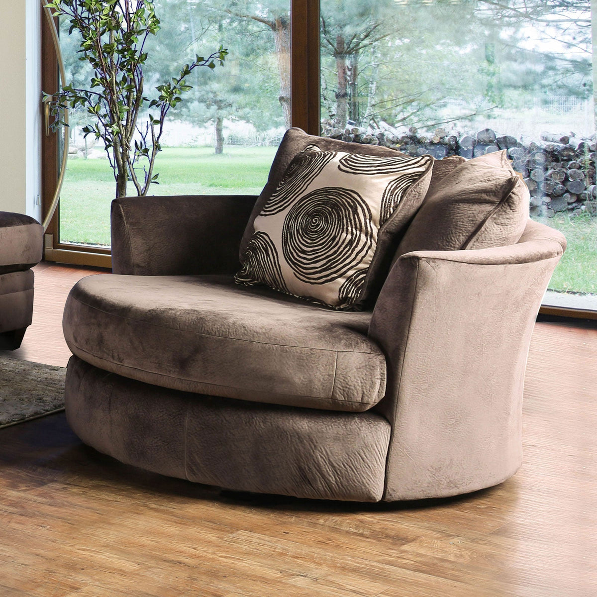 Bonaventura Brown Transitional Living Room Set