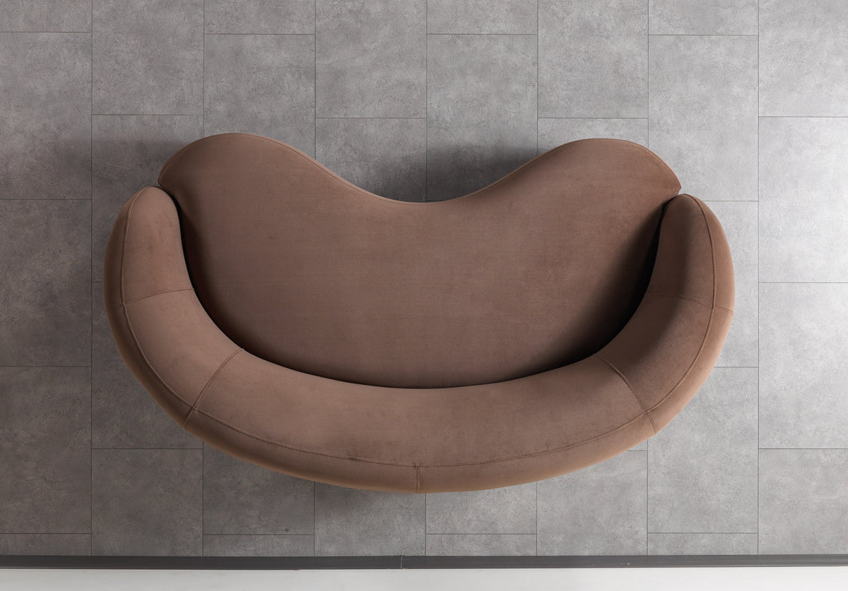 Bonita Coffee Velvet Sofa & Loveseat