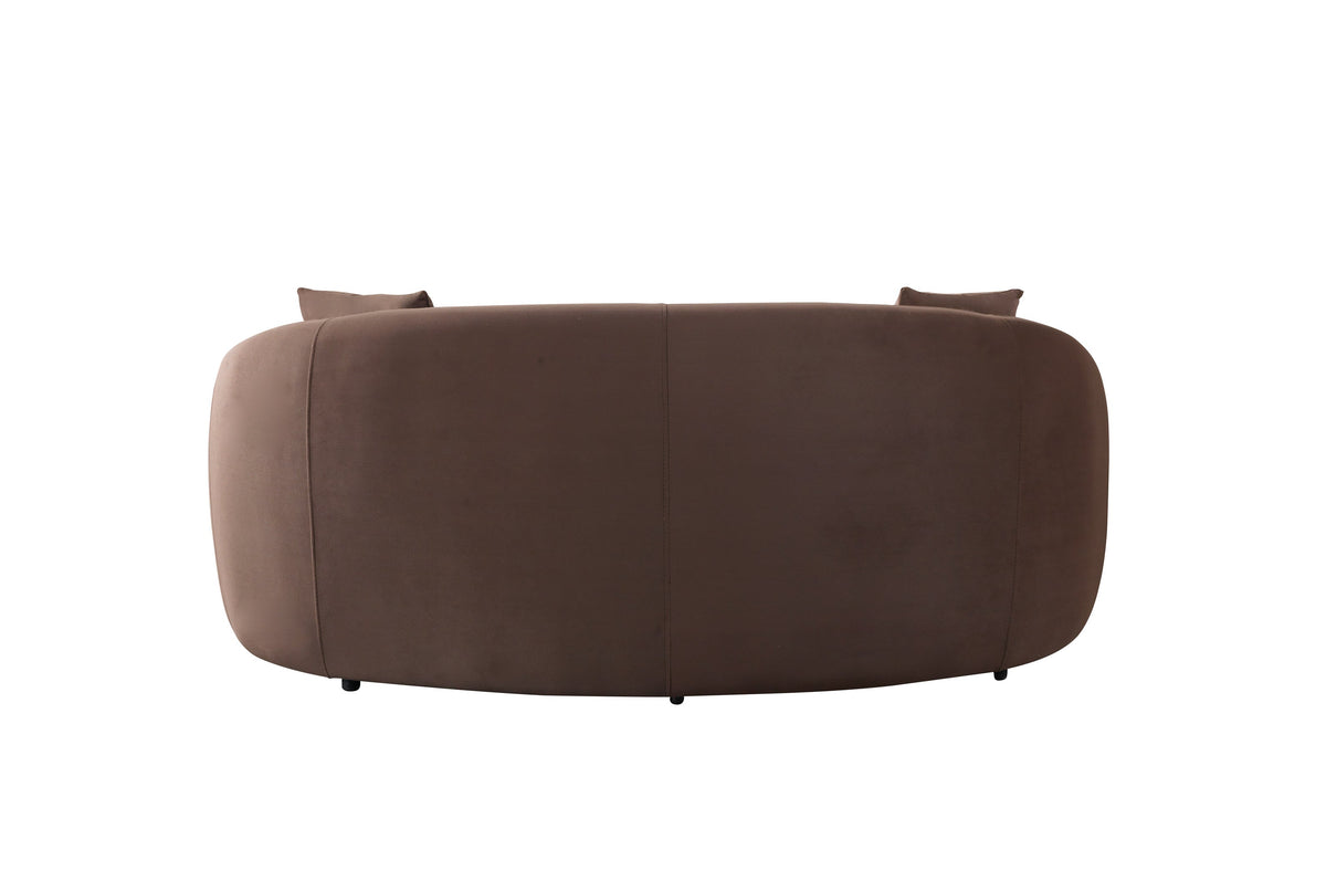Bonita Coffee Velvet Loveseat