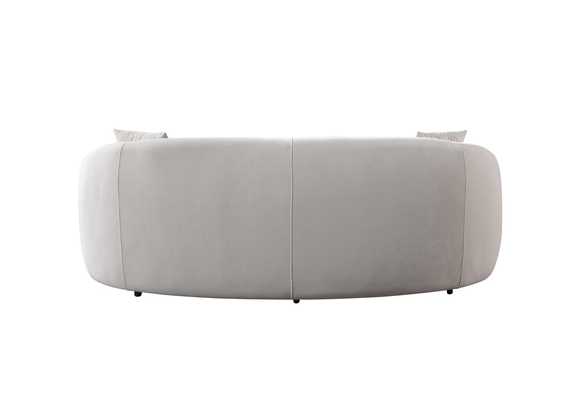 Bonita Ivory Velvet Living Room Set