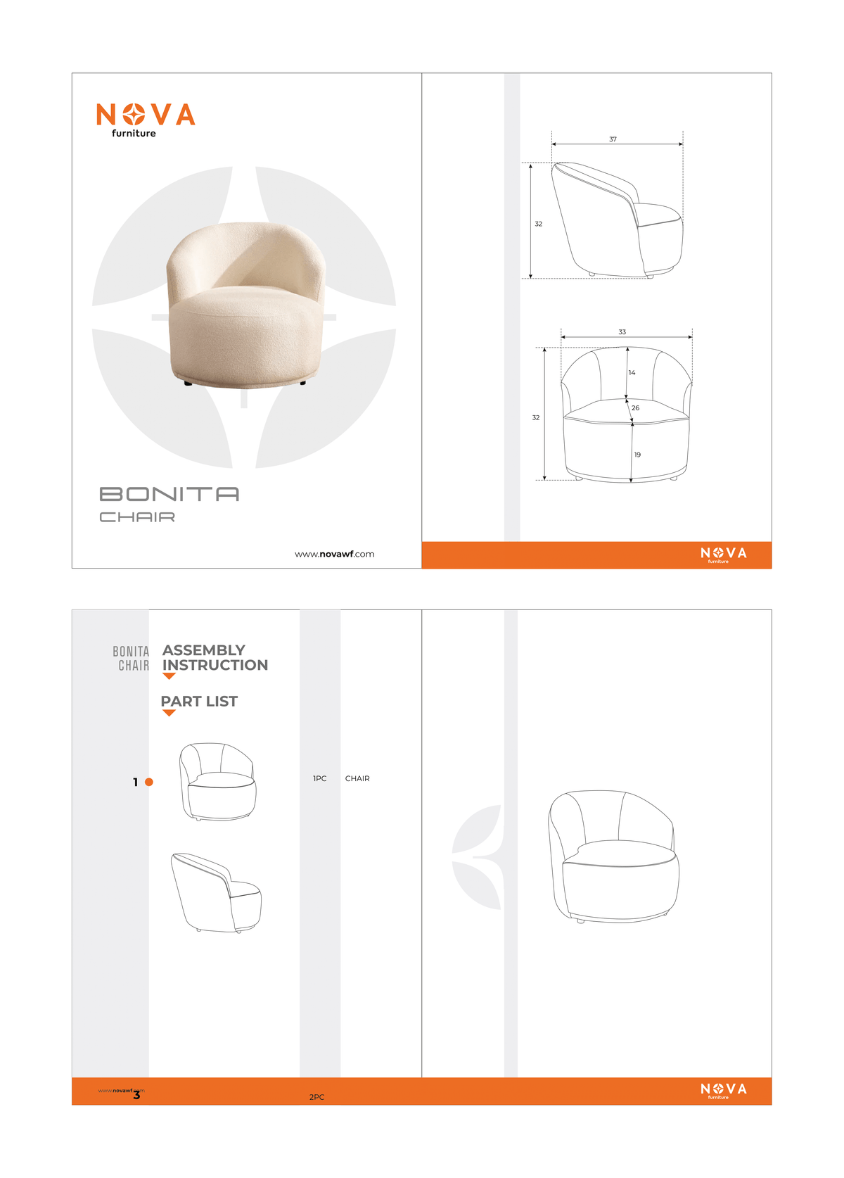 Bonita Ivory Velvet Living Room Set