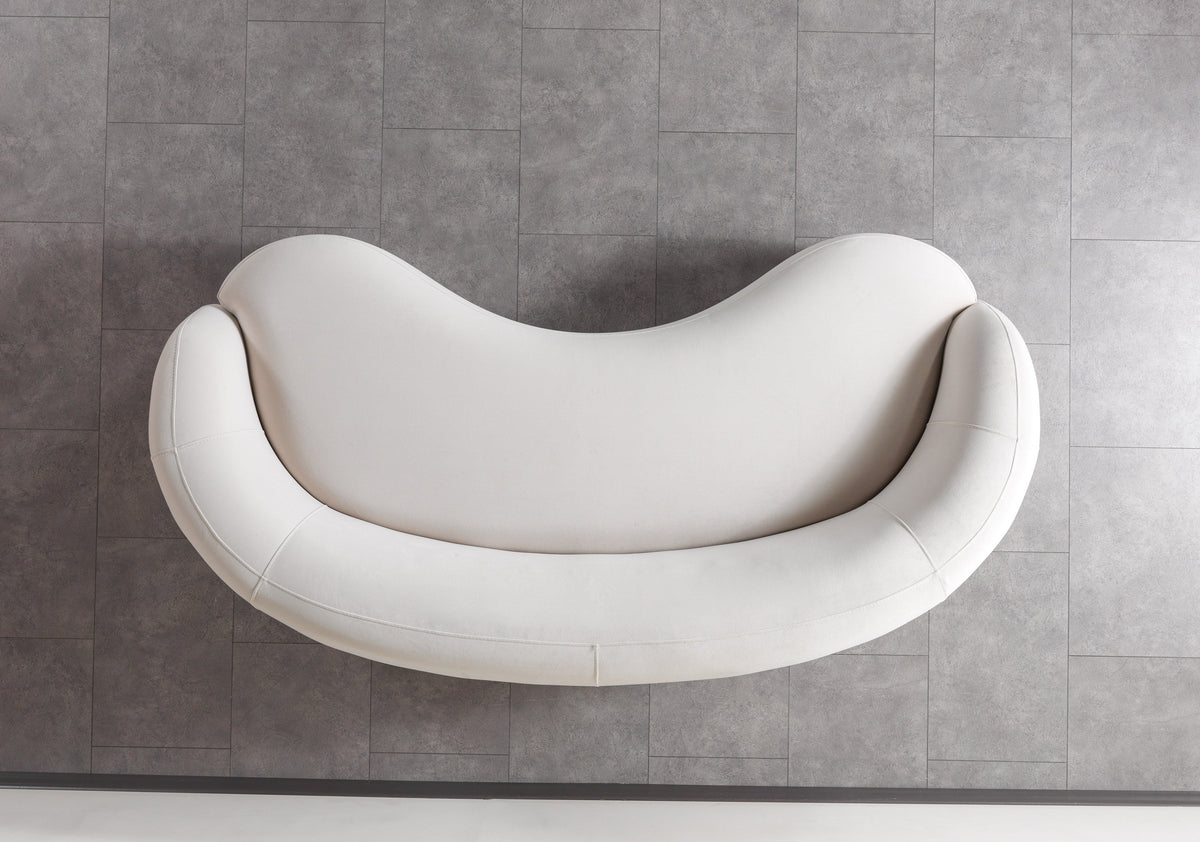 Bonita Ivory Velvet Sofa