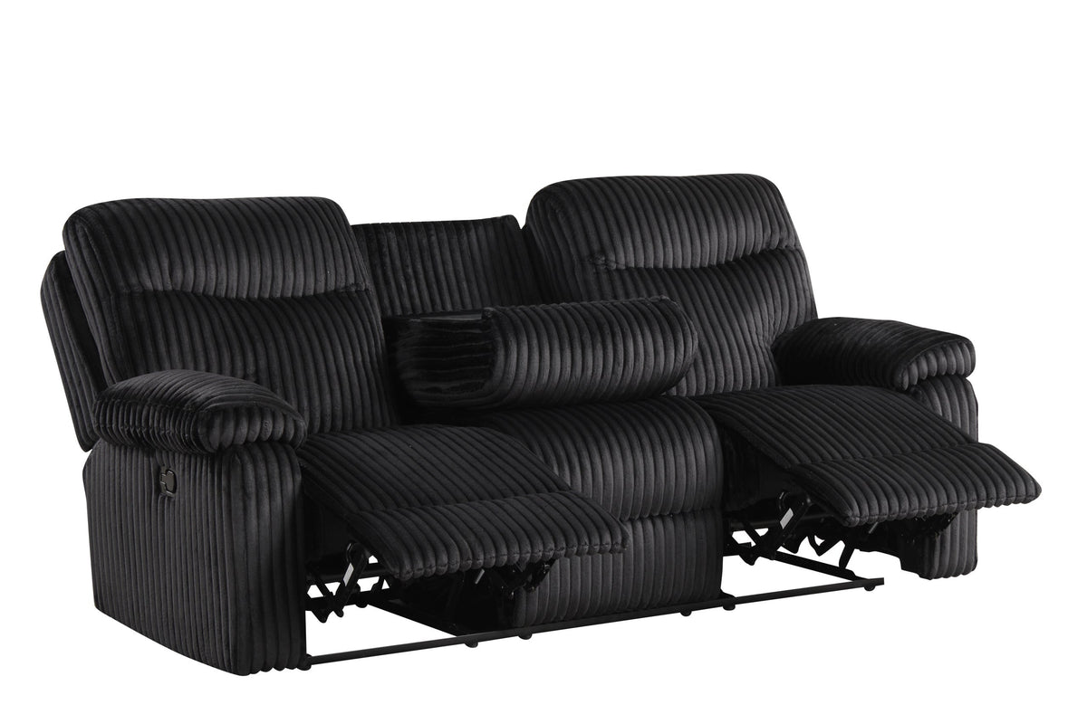 Bravo Black 3-Piece Reclining Living Room Set