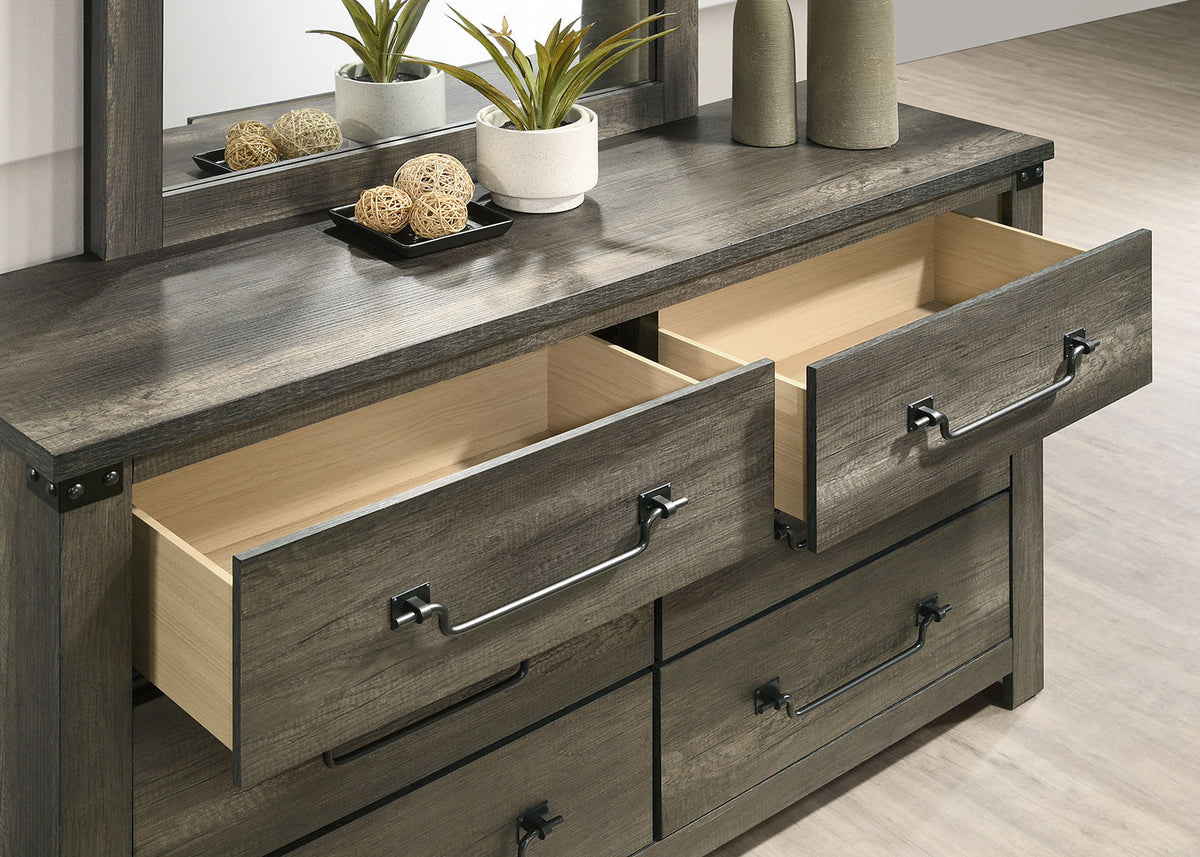 Britonale Rustic Gray Farmhouse Bedroom Set