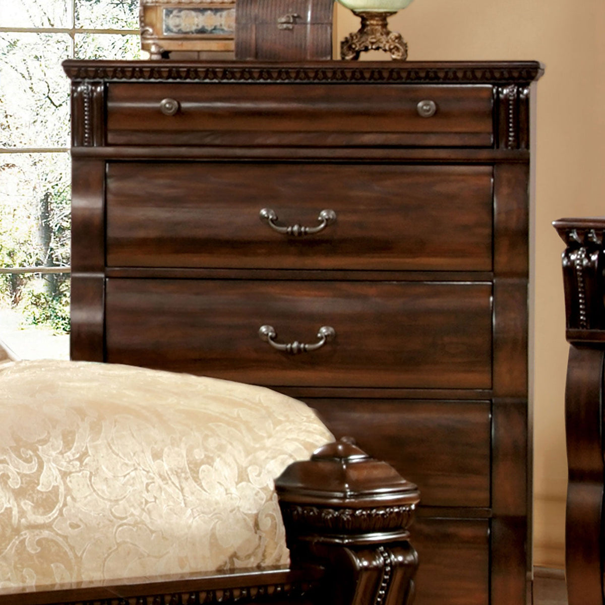 Burleigh Cherry Transitional Bedroom Set