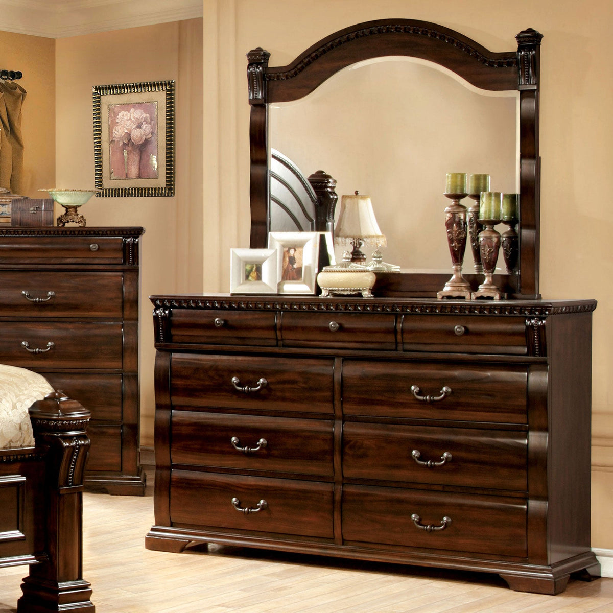 Burleigh Cherry Transitional Bedroom Set