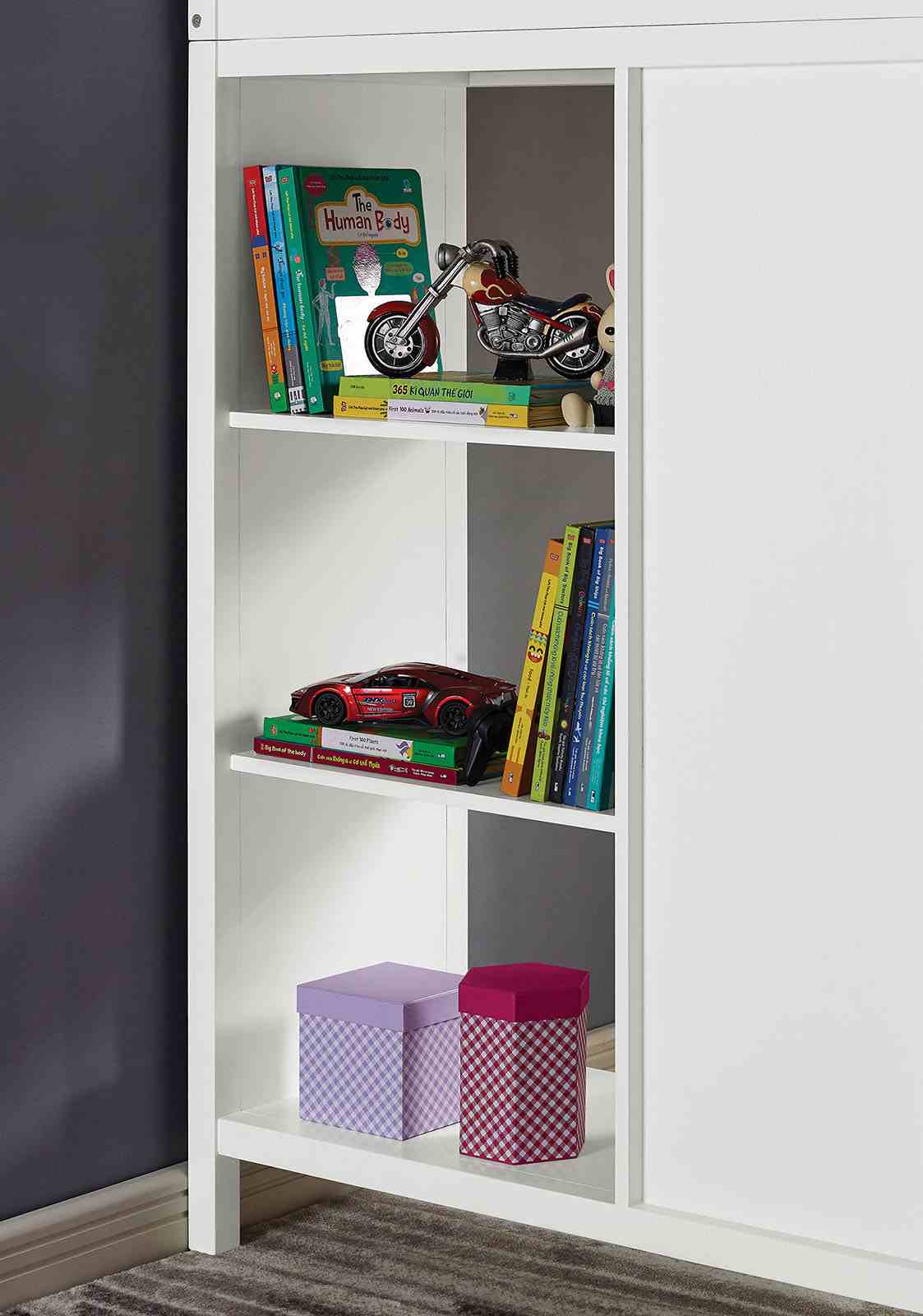 Cassidy White Twin Loft Bed