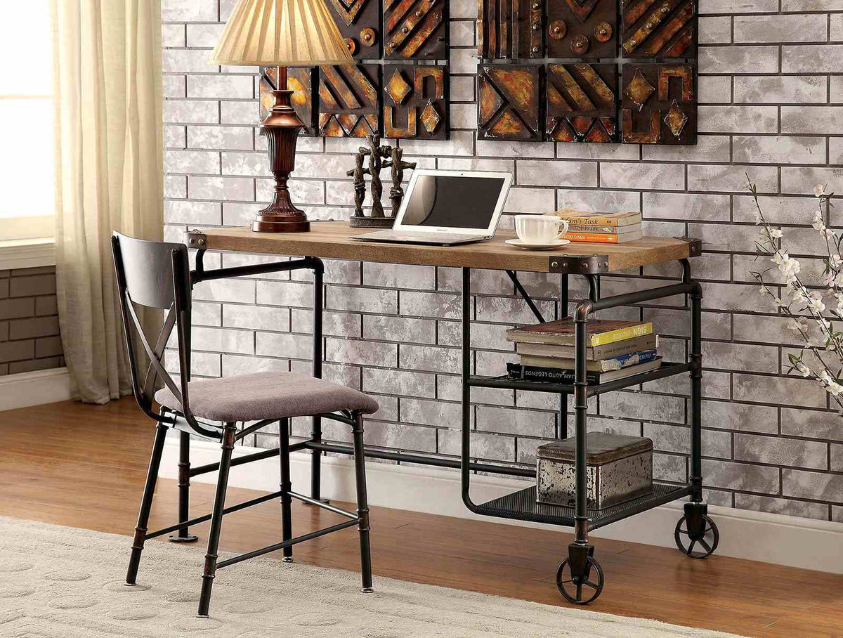 Olga Antique Black Desk