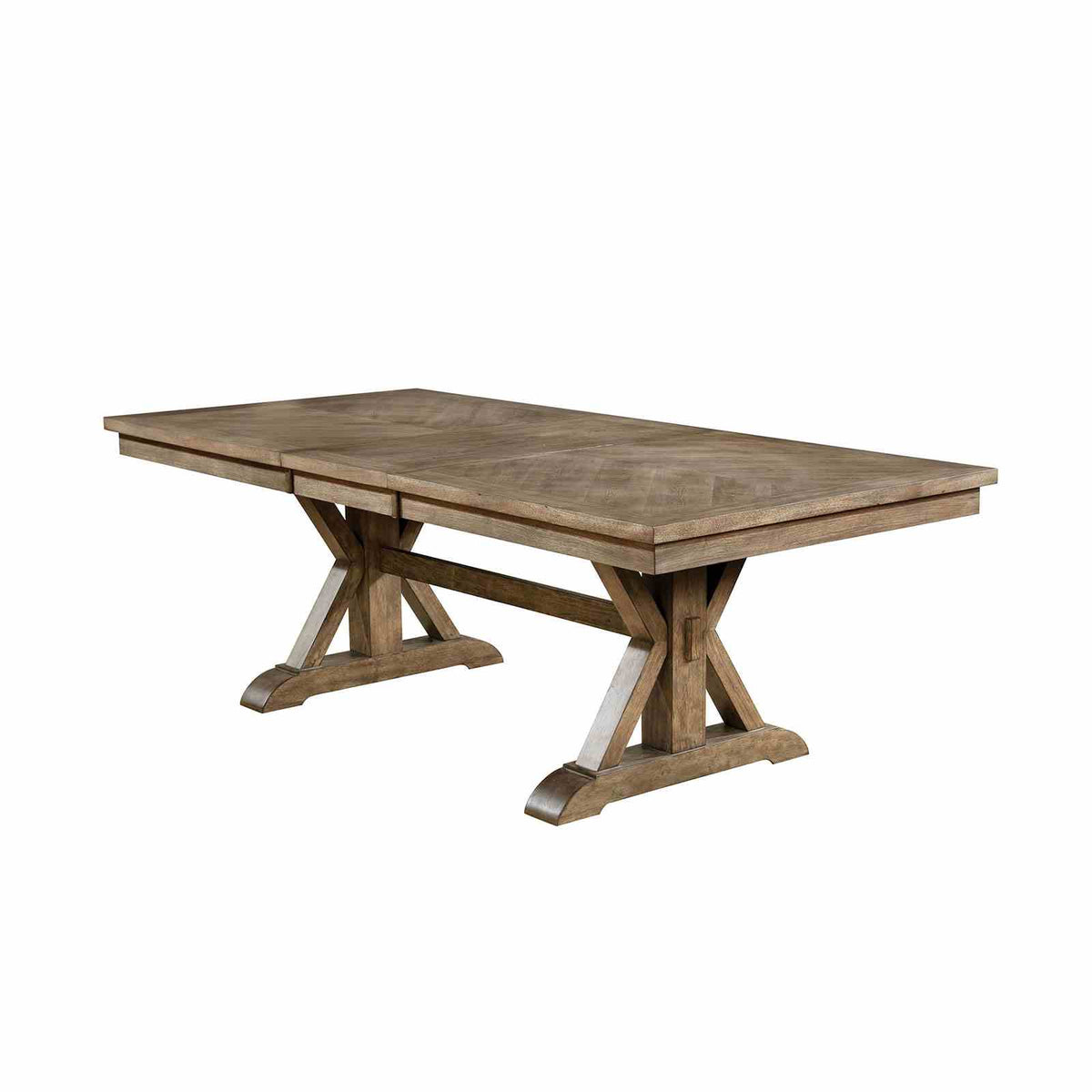 Julia Light Oak/Beige 9-Piece Dining Room Set