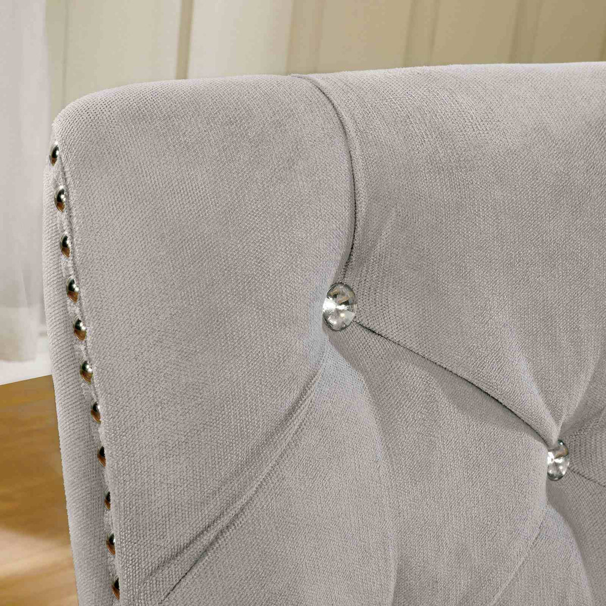 Diocles Silver/Gray Side Chair