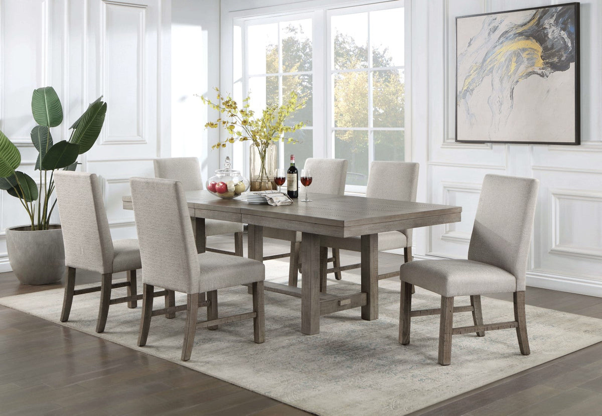 San Antonio Gray Rustic Expandable Dining Room Set