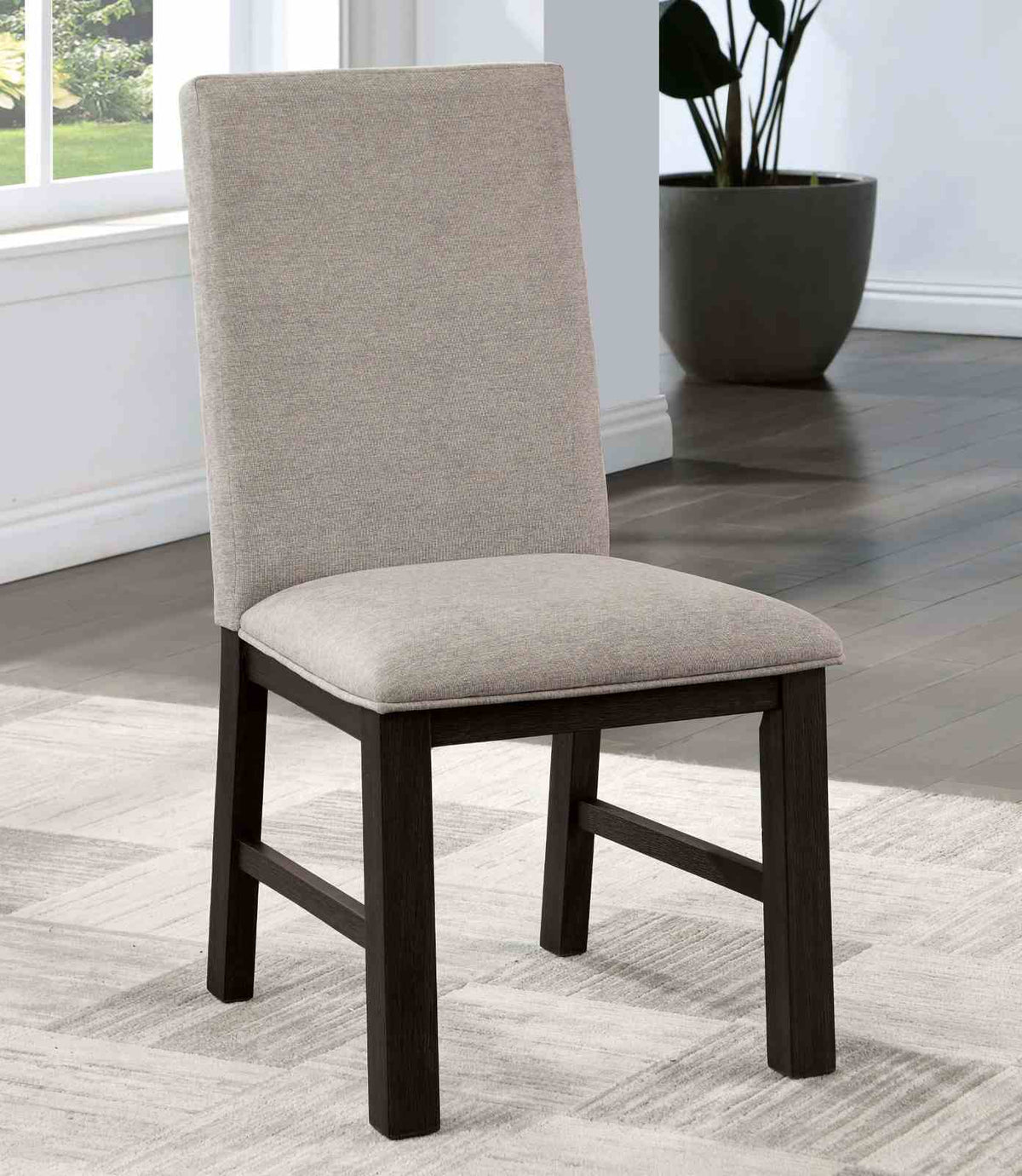 Umbria Antique Black/Gray Side Chair