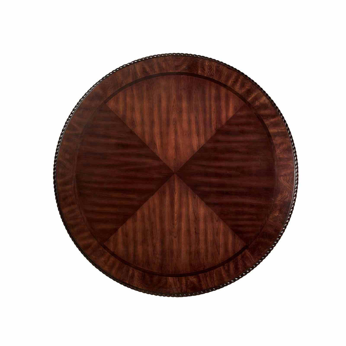 Bellagio Brown Cherry 7-Piece Traditional Fabric Dining Table Set