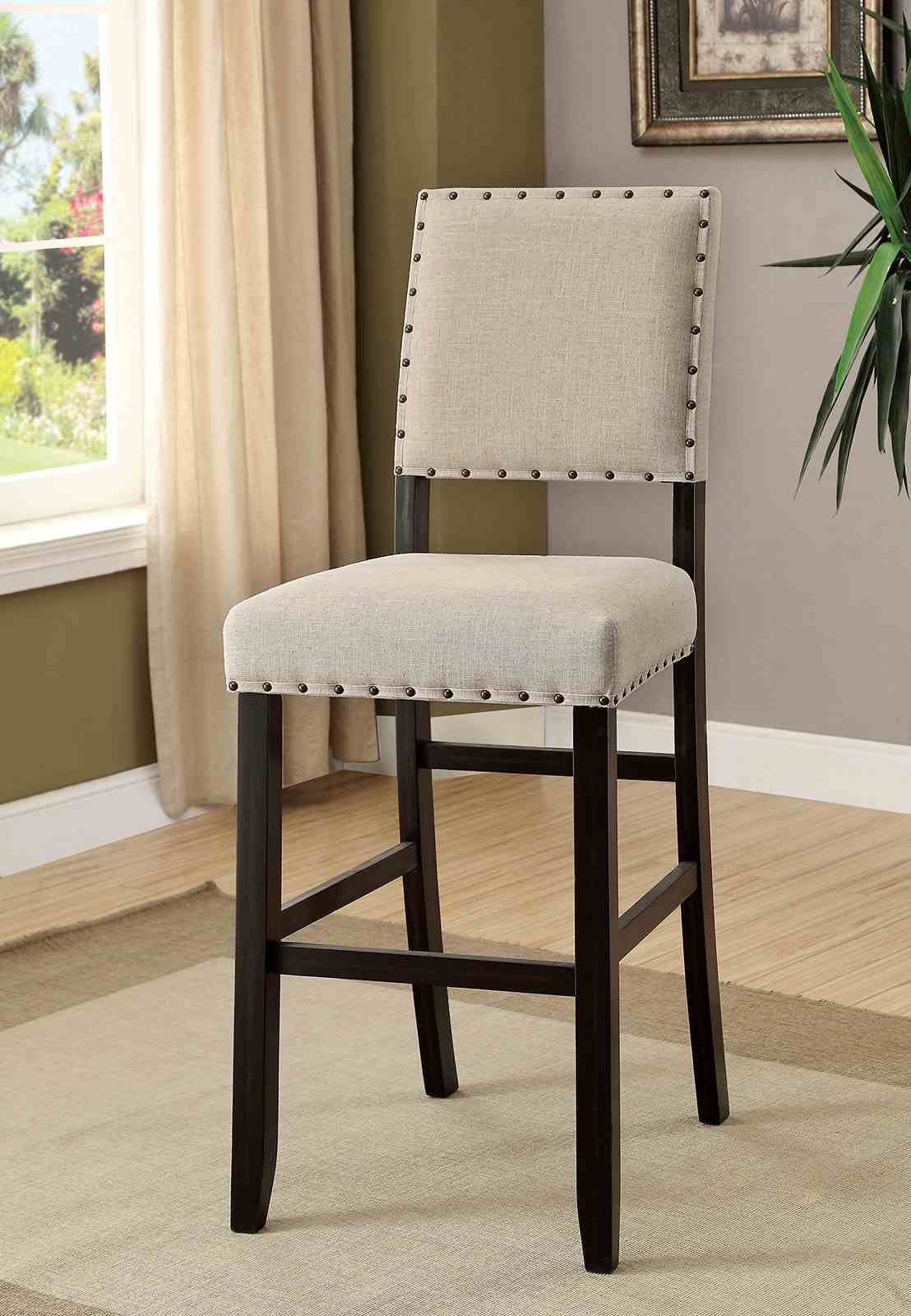 Sania Antique Black/Beige Bar Chair