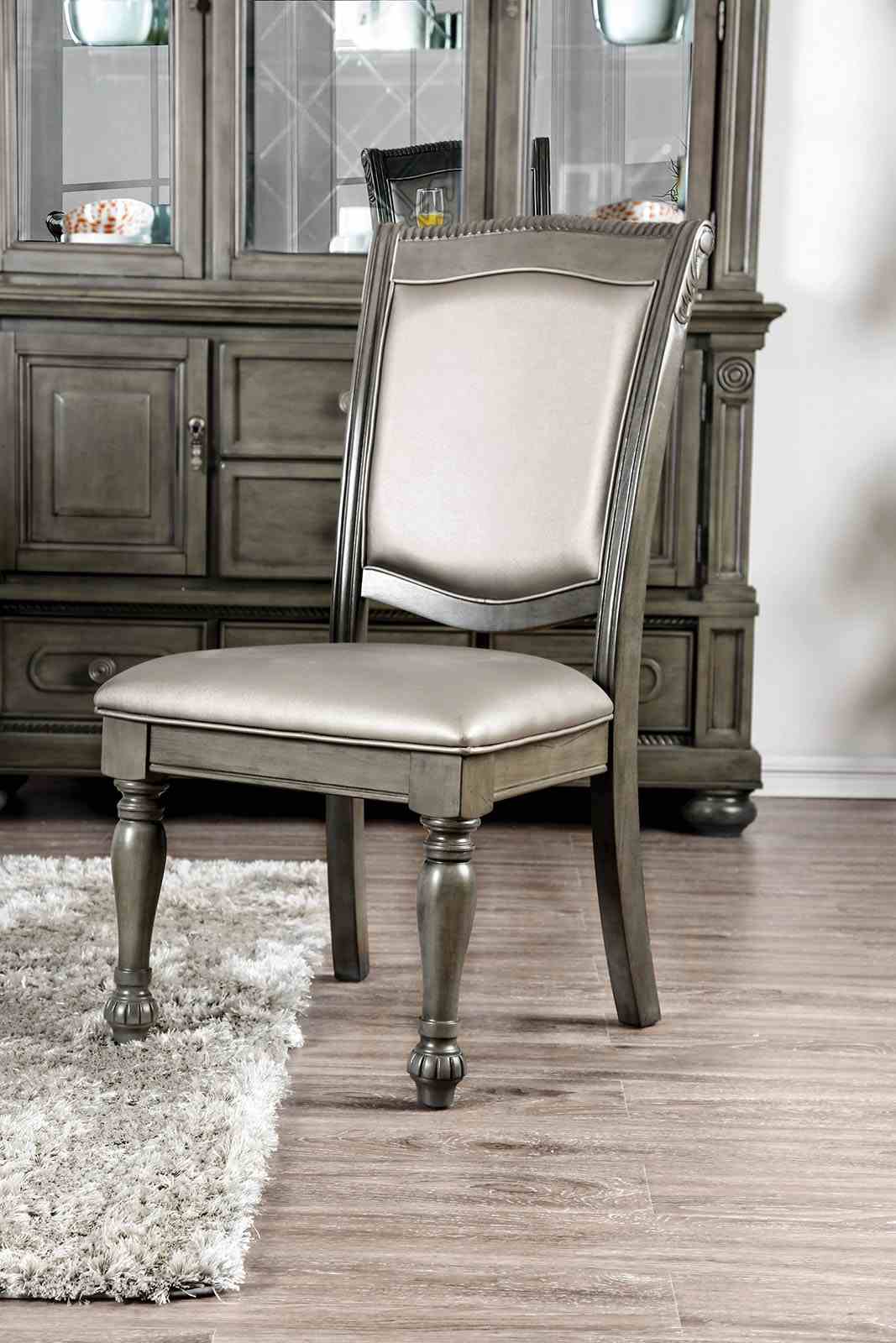 Alpena Gray/Silver Side Chair