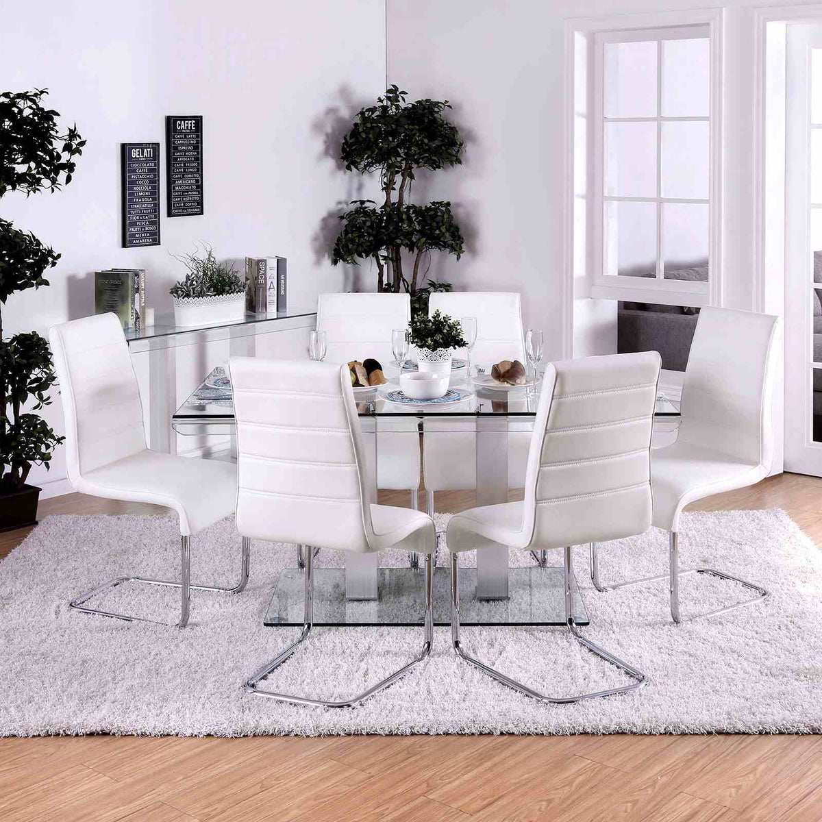 Richfield Silver/Chrome Dining Table