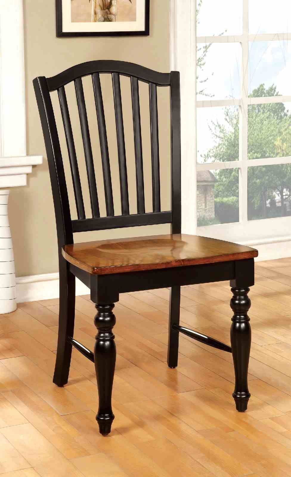 Mayville Black/Antique Oak 9-Piece Dining Room Set