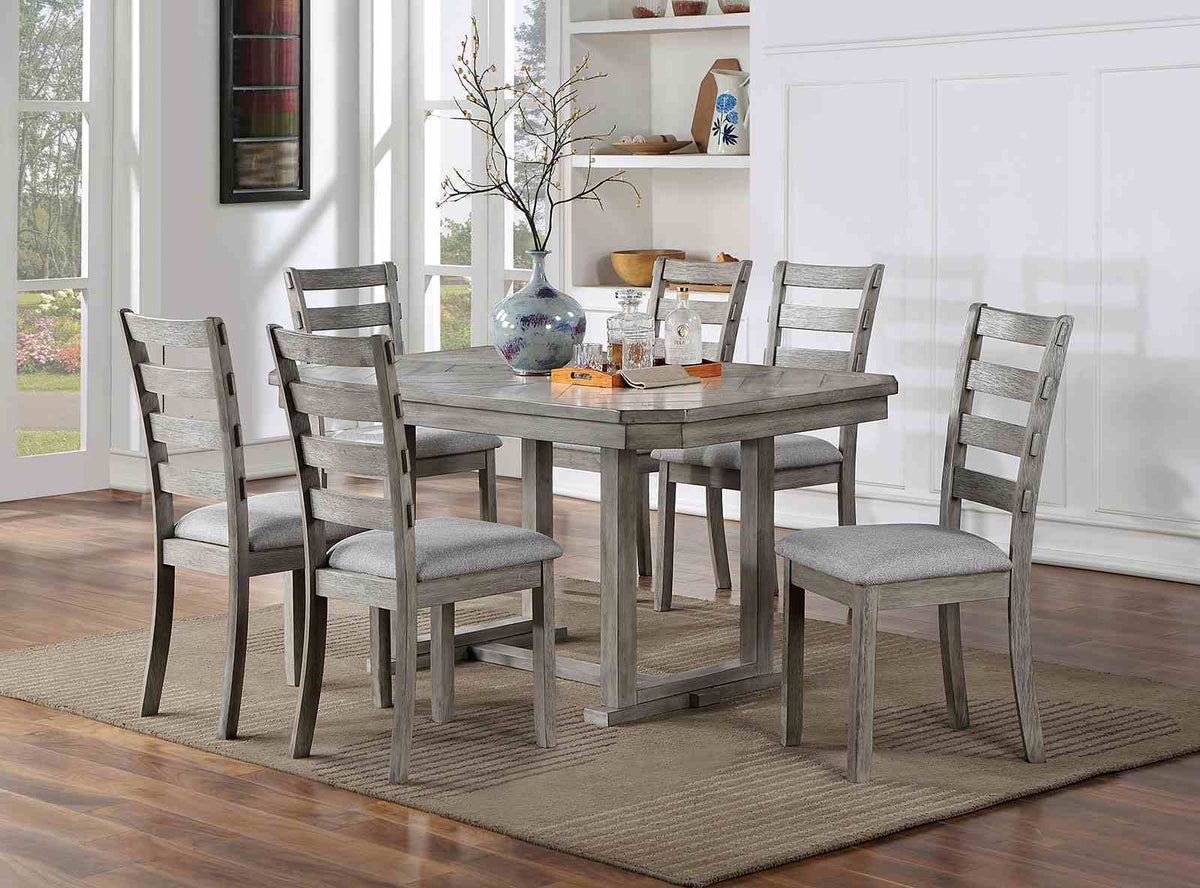 Laquila Gray 7-Piece Dining Room Set