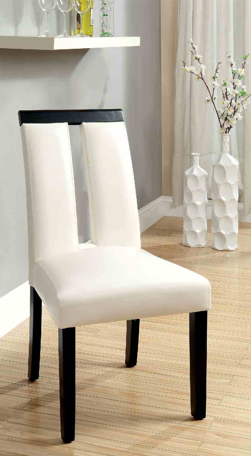 Luminar Black/White 7-Piece Dining Room set