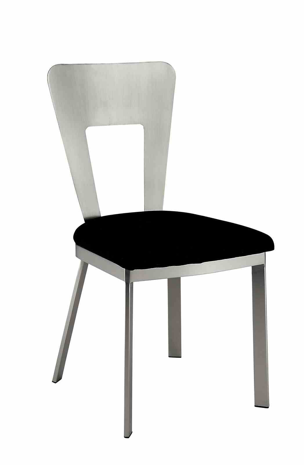 Nova Silver/Black Side Chair